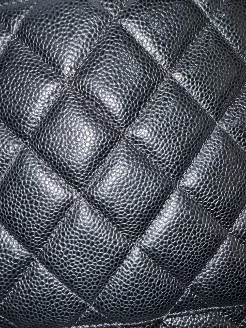 CHANEL Medallion Black Quilted Caviar Leather Vintage Shoulder Tote with Gold CC